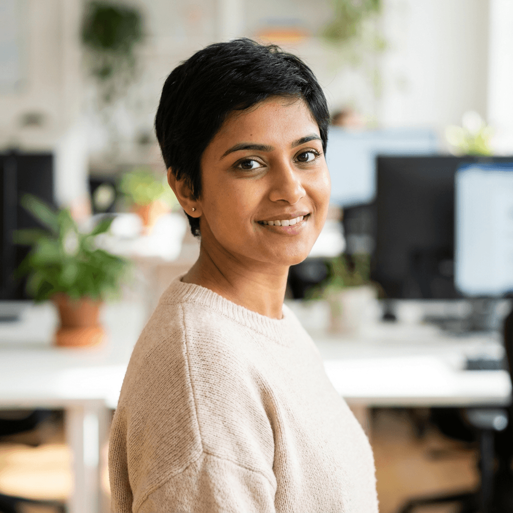 Priya Sharma, Honda Civic owner, at a parking lot