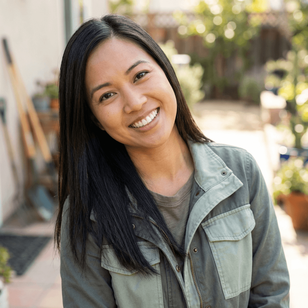 Emily Nguyen, female driver in her late 20s, East Asian, calm and friendly appearance